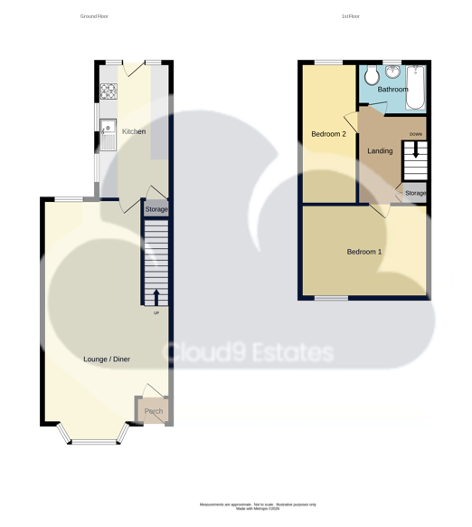 93, Church Lane, Coventry floorplan