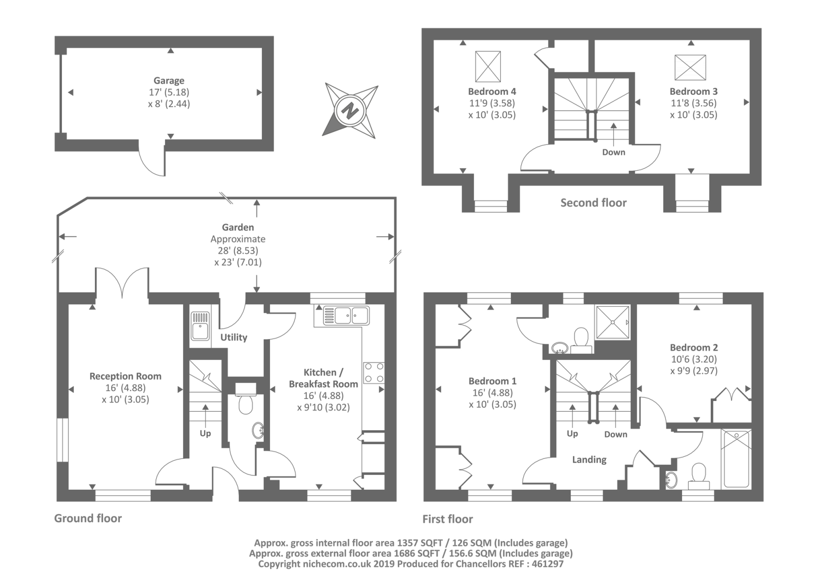 4 Bedrooms Town house for sale in Battalion Way, Thatcham RG19