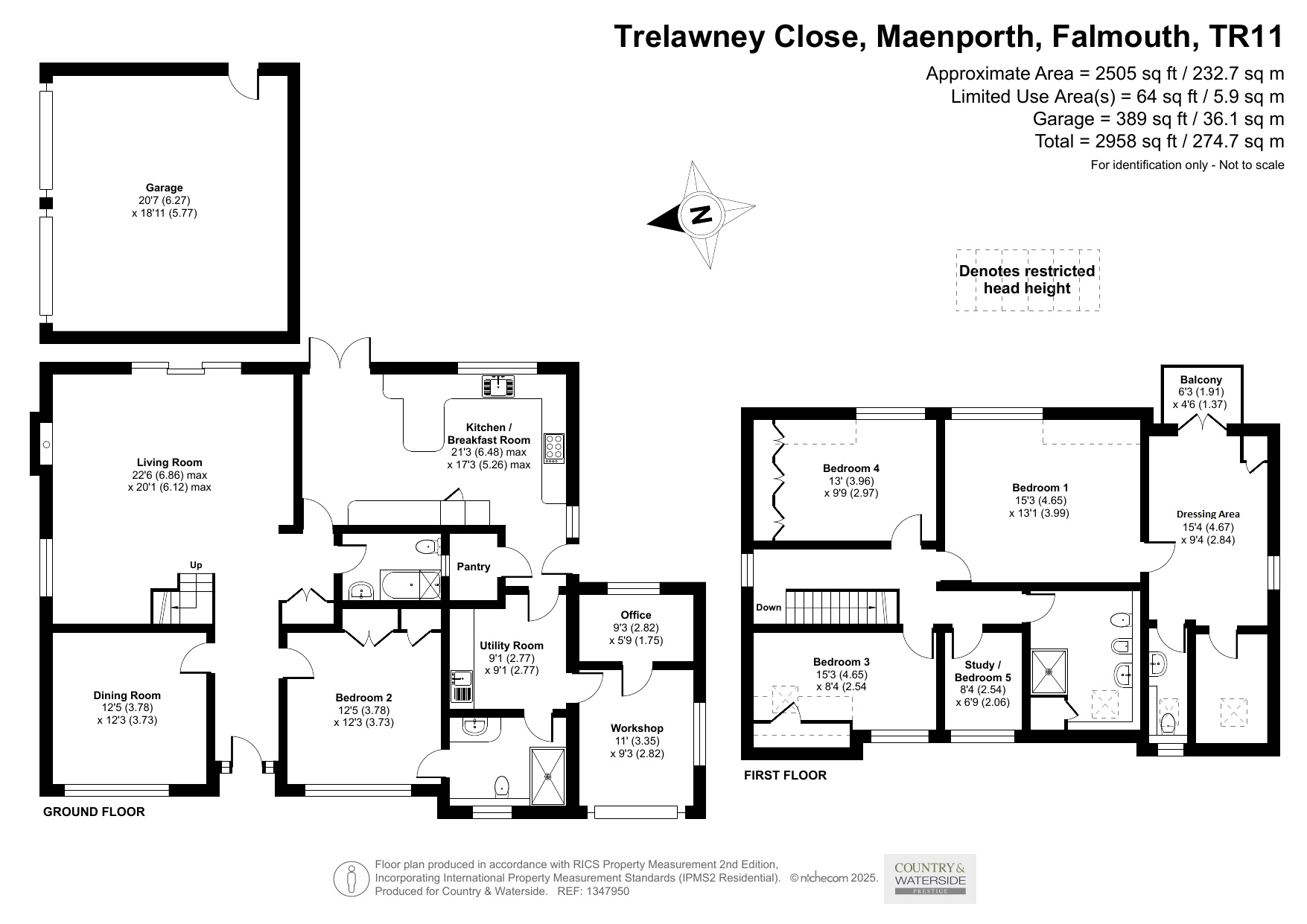 Bluefields,, Trelawney Close, Cornwall floorplan