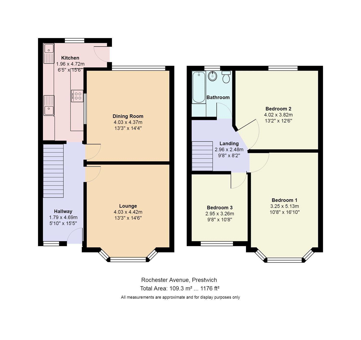 3 Bedrooms Terraced house for sale in Rochester Avenue, Prestwich, Manchester, Greater Manchester M25