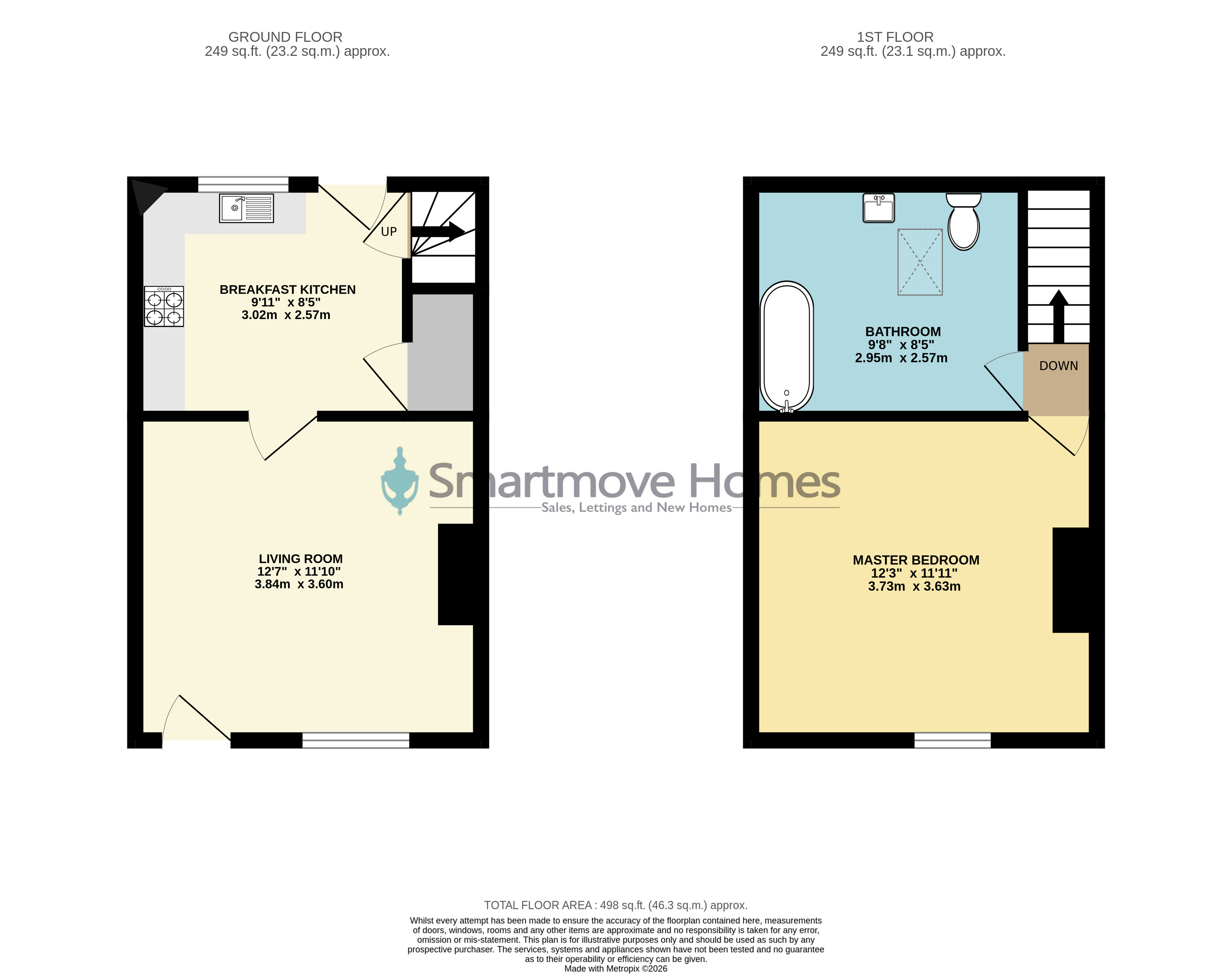 214, Far Laund, Belper floorplan