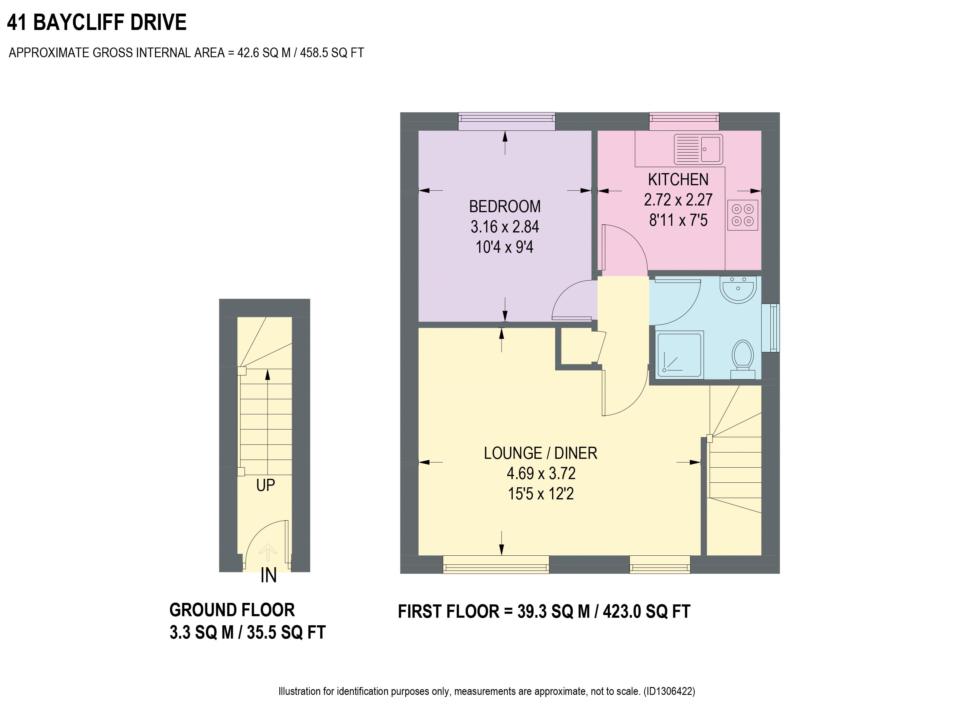 41, Baycliff Drive, Chesterfield floorplan