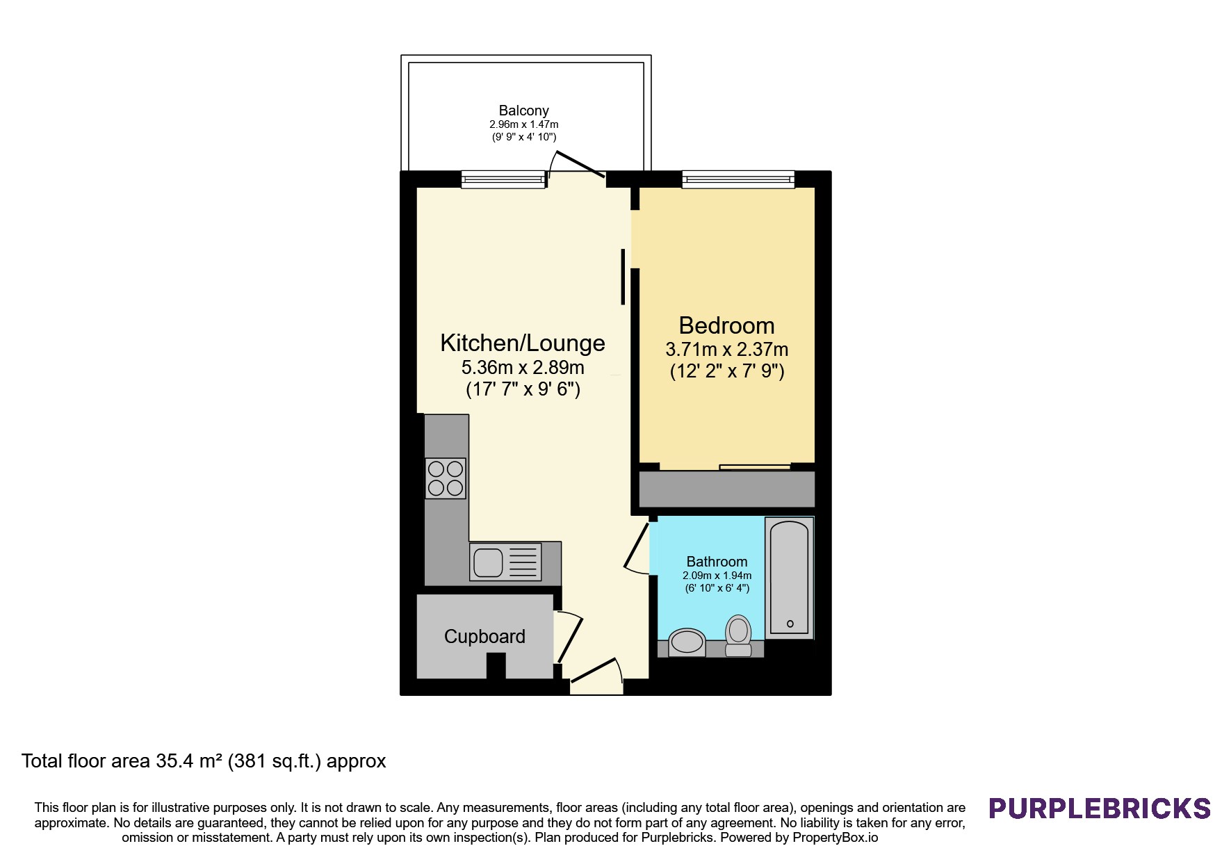 Flat 103/The Peninsula, Pegasus Way, Gillingham floorplan