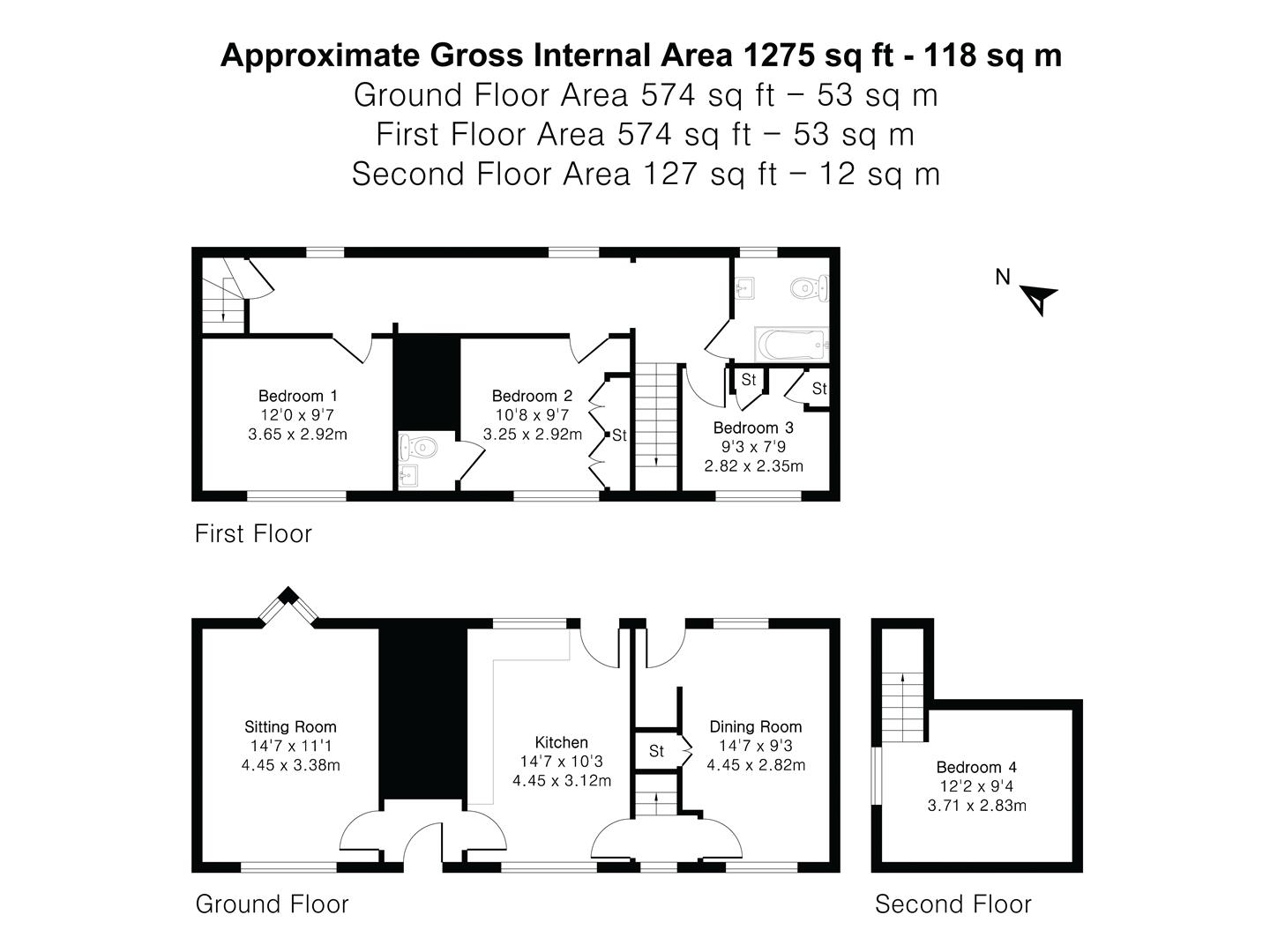 Forget Me Not Cottage, Elephant Green, Newport floorplan