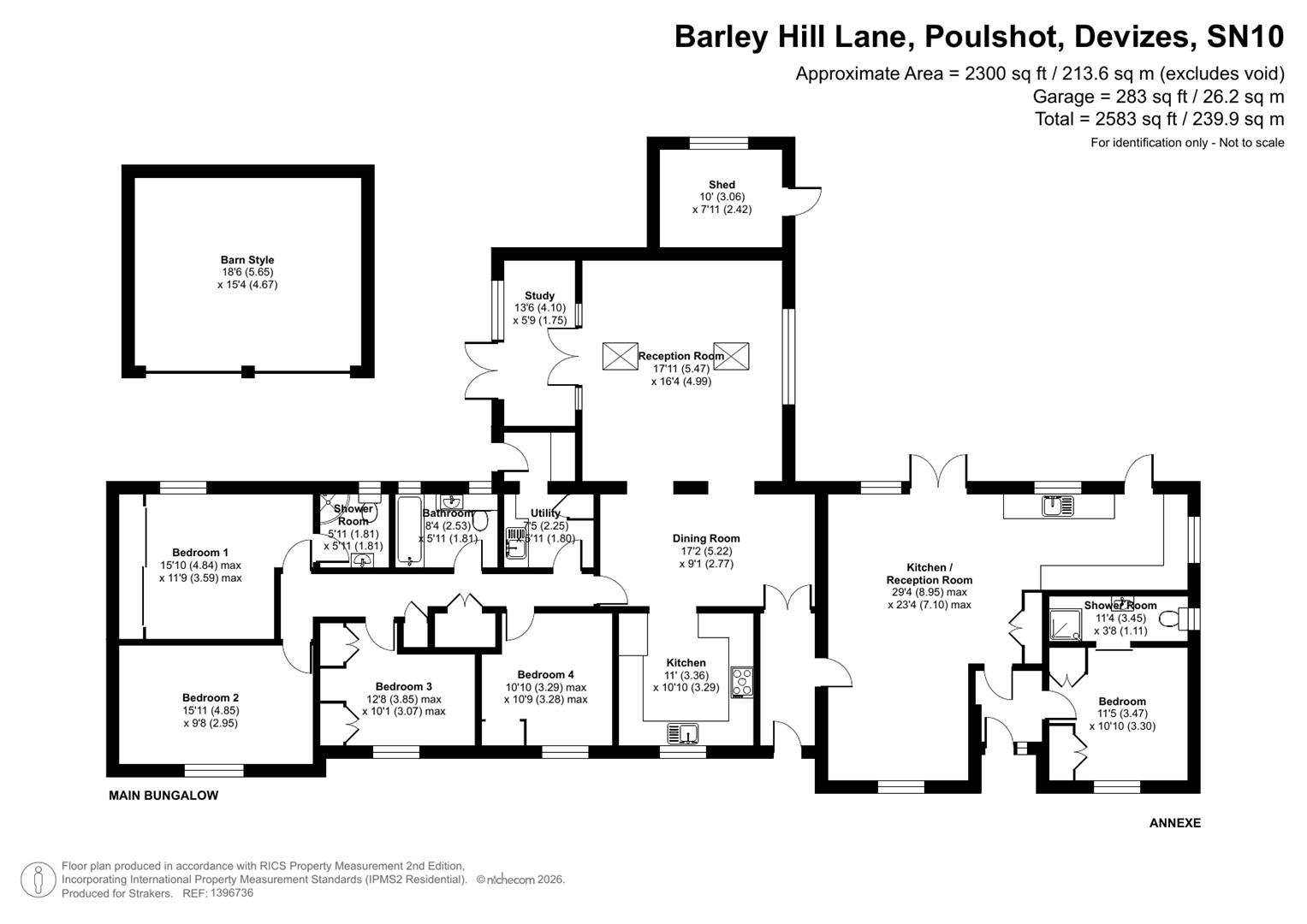 Chy An Drea, 15, Barley Hill Lane, Poulshot floorplan