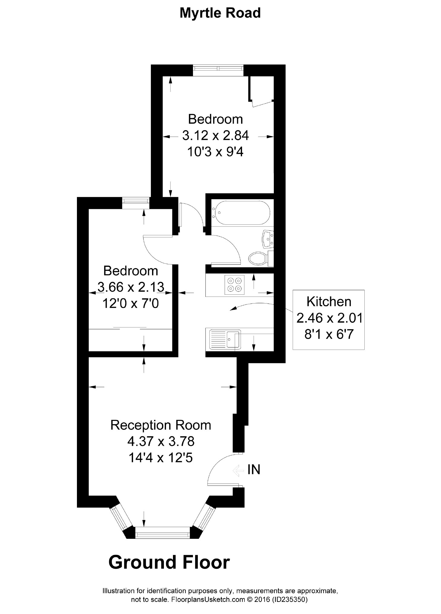 2 Bedrooms Flat to rent in Myrtle Road, London W3