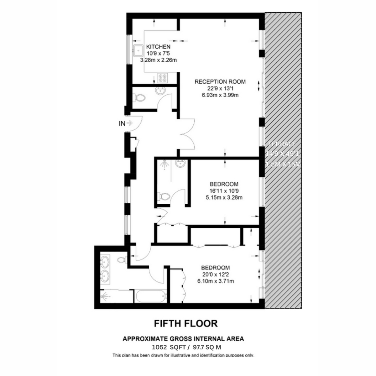 Flat 8B, 8, Ennismore Gardens, London floorplan