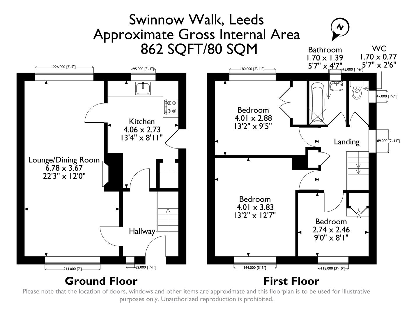 Swinnow Walk, Leeds floorplan