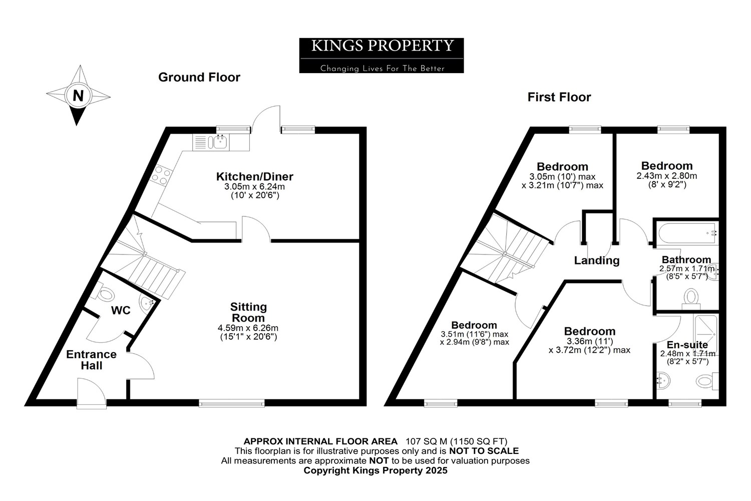 1, Gresley Drive, Essex floorplan
