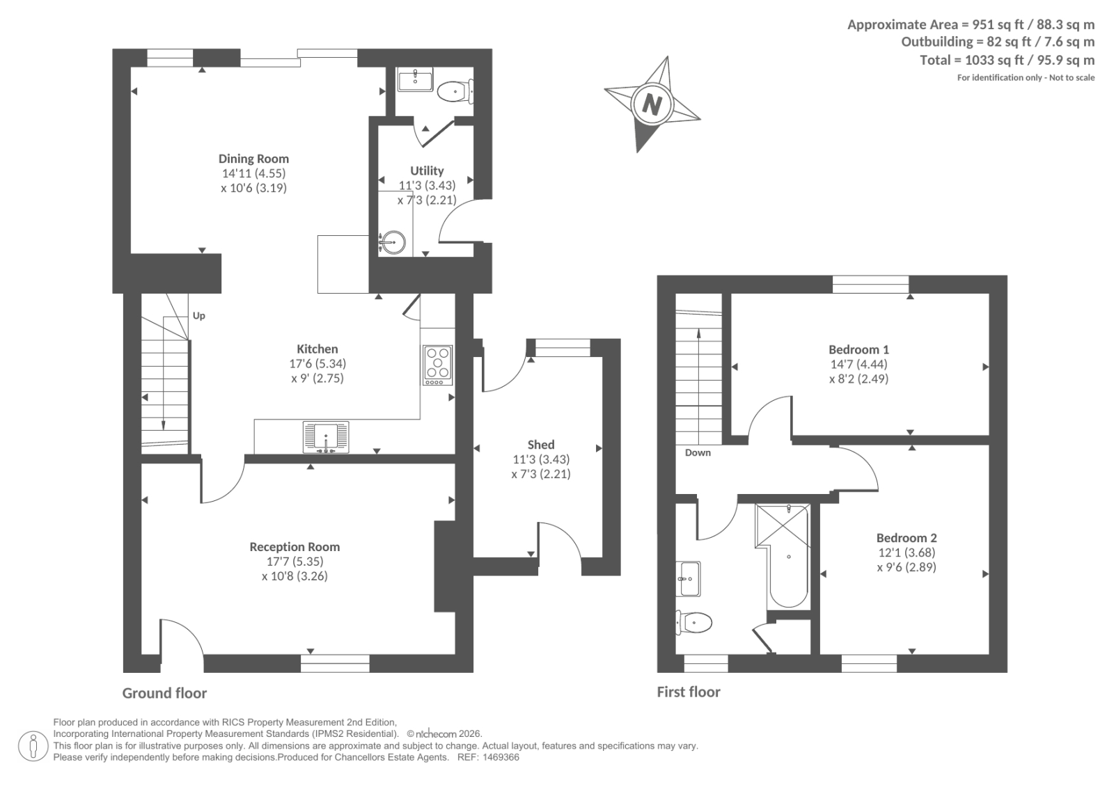 ABBEY LODGE, Cusop, Hereford floorplan