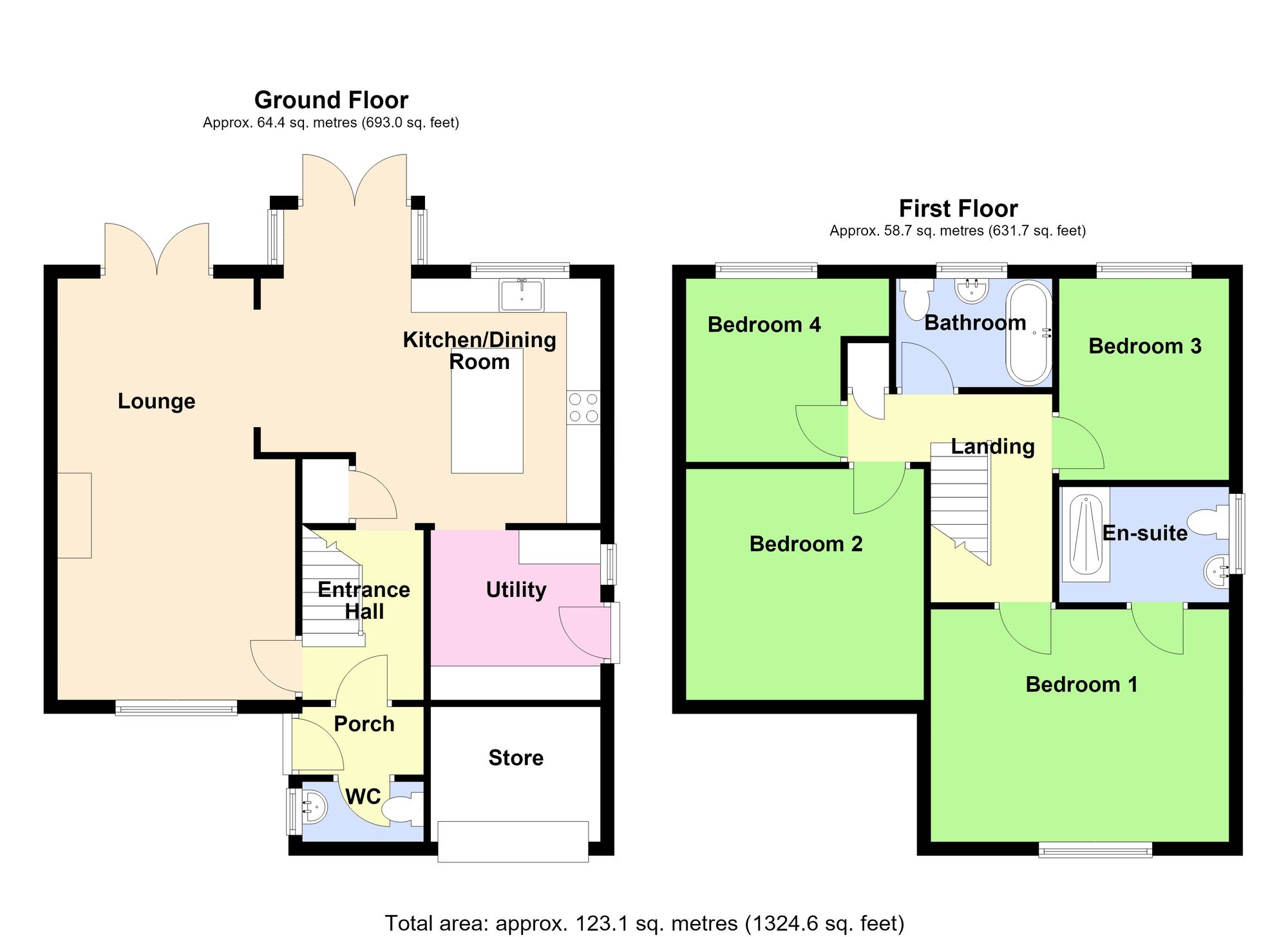 9 Holyrood Close, Spalding floorplan