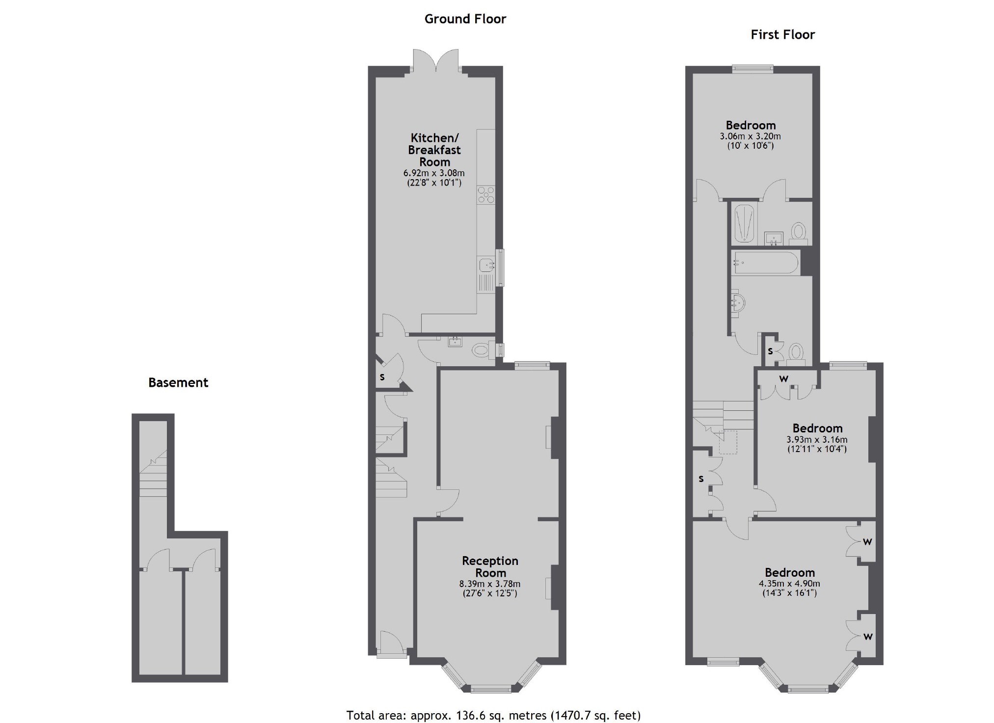 93, Cavendish Road, London floorplan