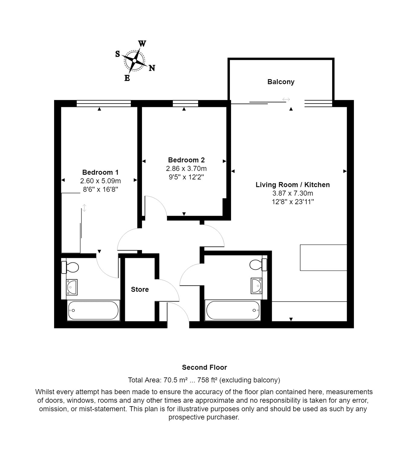 2 Bedrooms Flat to rent in Kensington Apartments, Cityscape, 11 Commercial Street, London E1
