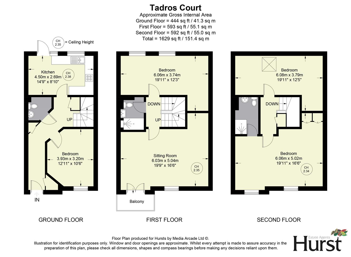47, Tadros Court, High Wycombe floorplan