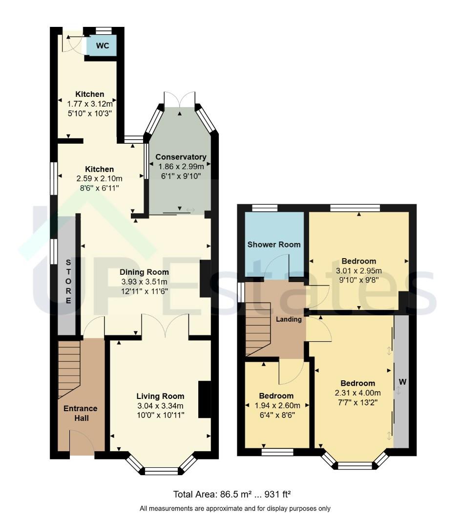 44, Highfield Road, Nuneaton floorplan