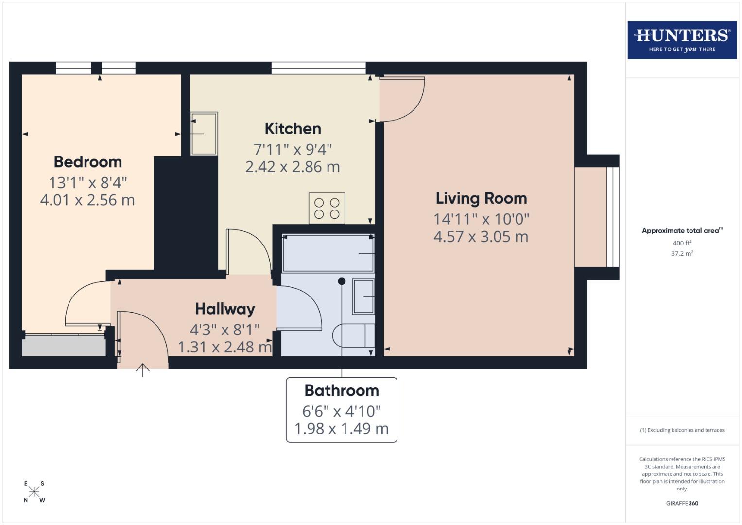Flat 6, 6, All Saints Road, Scarborough floorplan