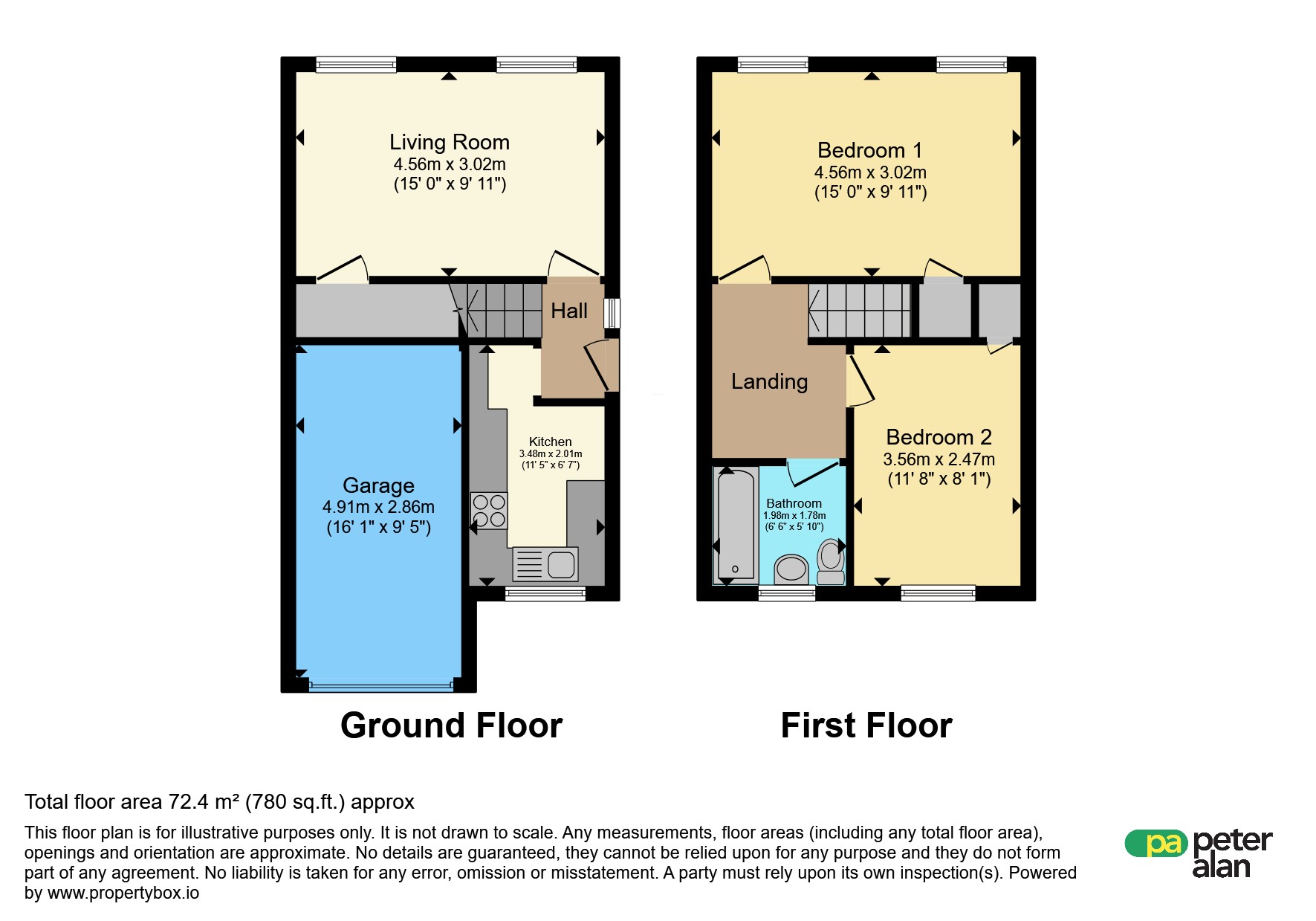 16, Courtfield Close, Monmouth floorplan