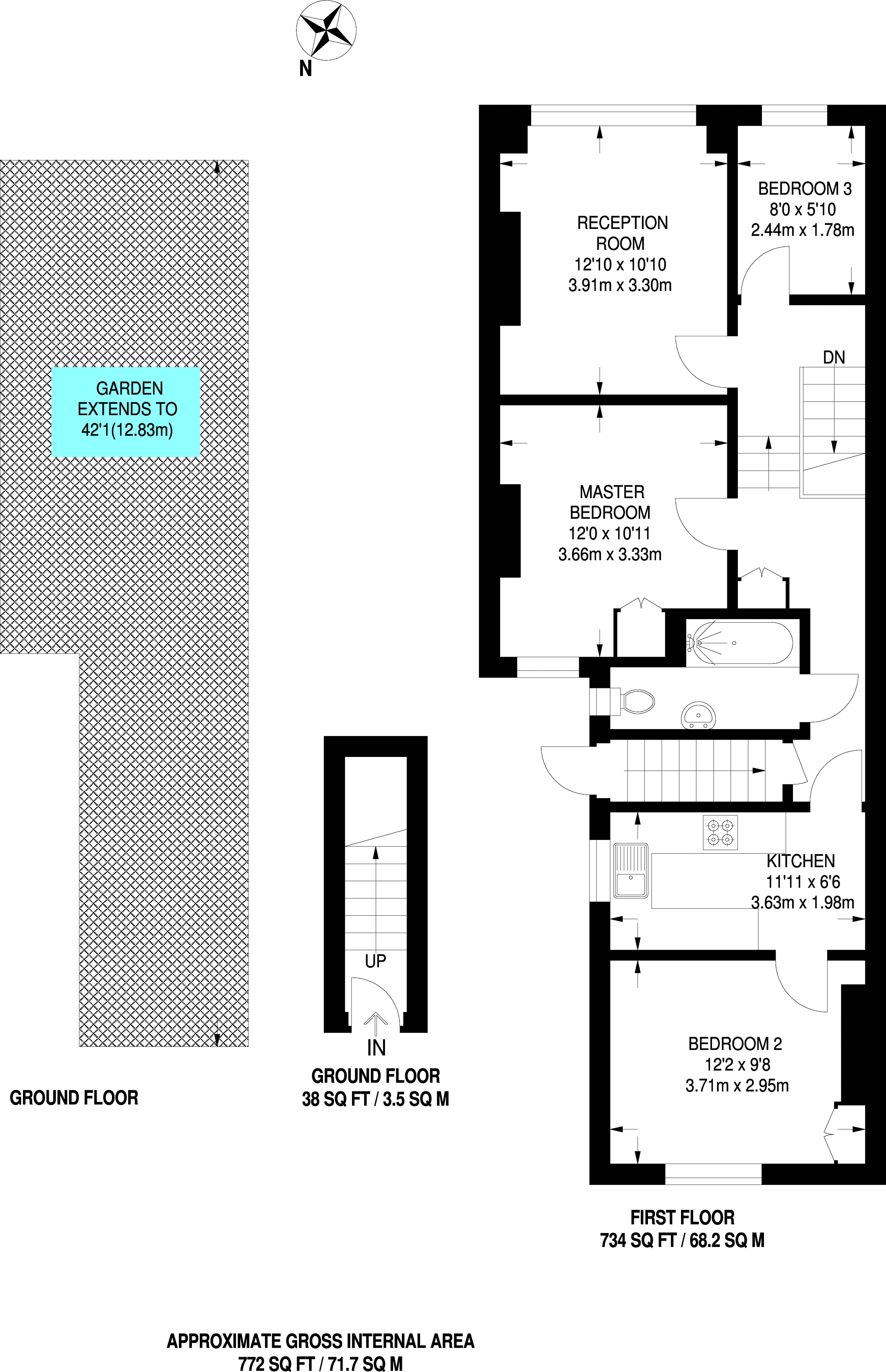 3 Bedrooms Maisonette to rent in Tynemouth Road, Mitcham CR4