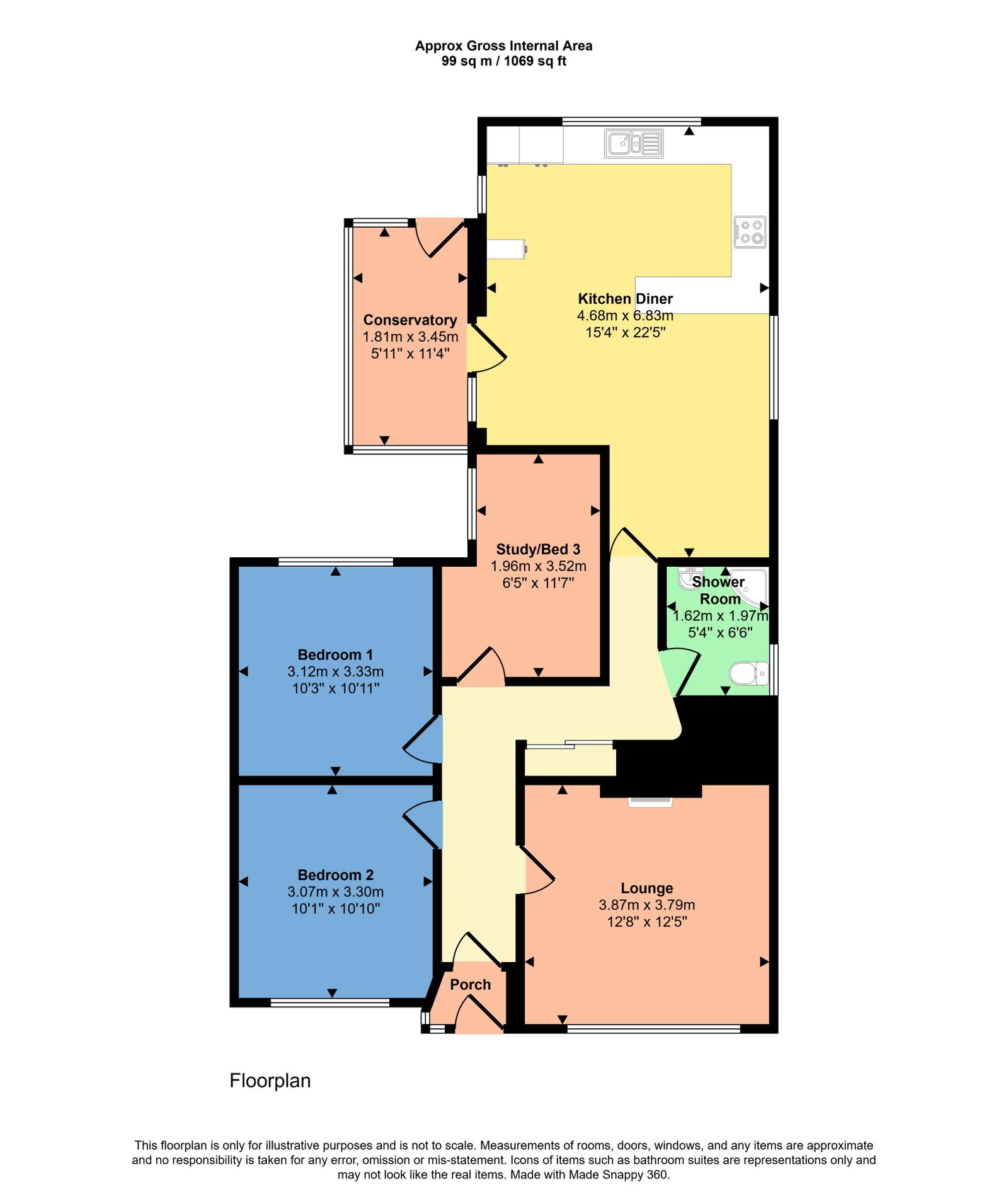 30, Brigbourne Drive, Workington floorplan