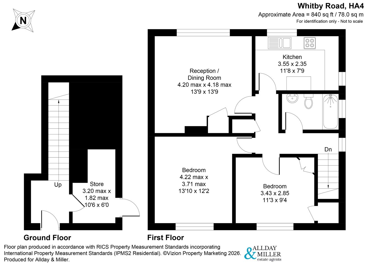 286, Whitby Road, Ruislip floorplan