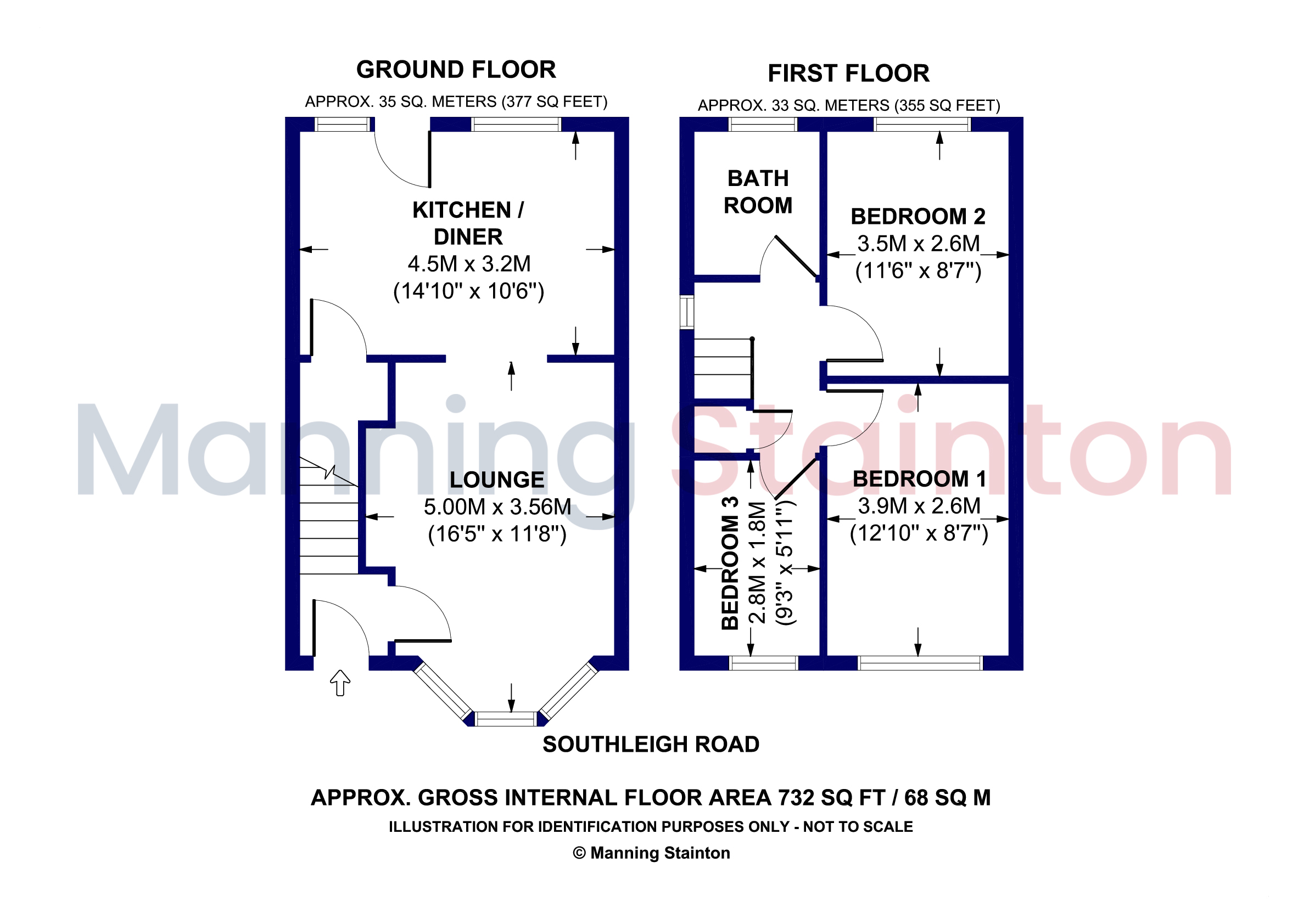 122, Southleigh Road, Leeds floorplan
