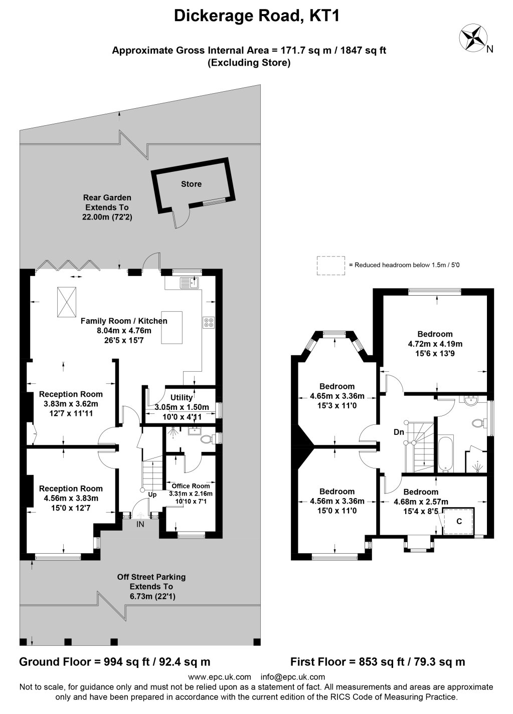 4 Bedrooms  to rent in Dickerage Road, Kingston Upon Thames KT1