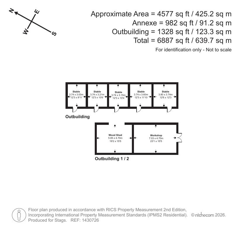 The Barns, Launceston floorplan