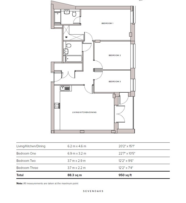 Chandlers Place, High Street, Kent floorplan