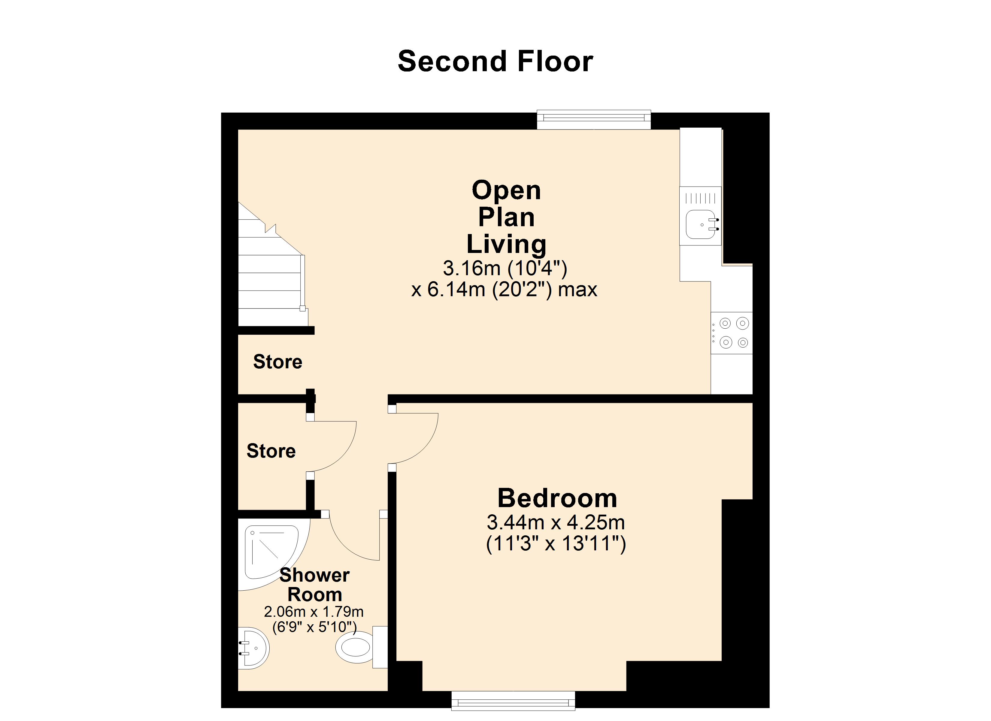 Flat 6, 54, Stirling Road, Birmingham floorplan