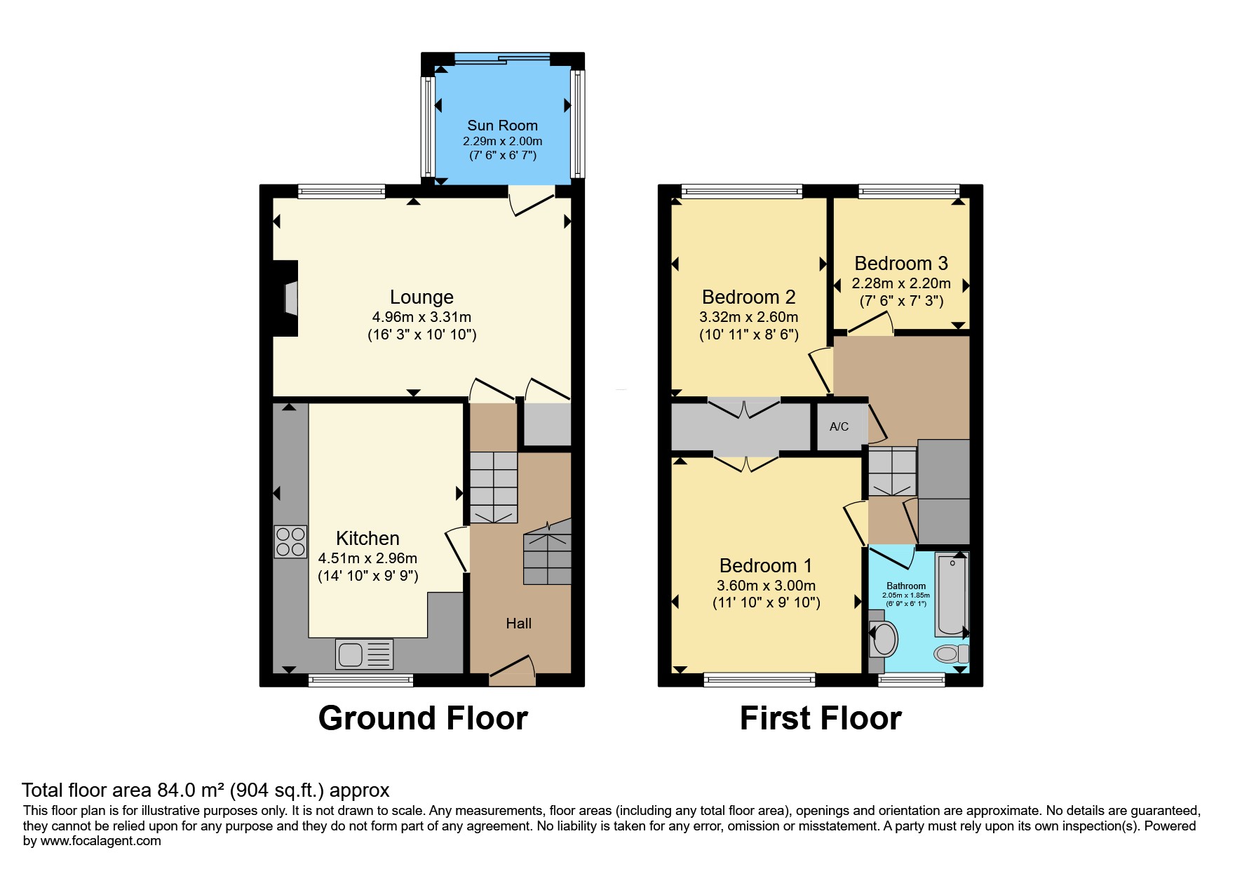 33, Abdon Court, Telford floorplan