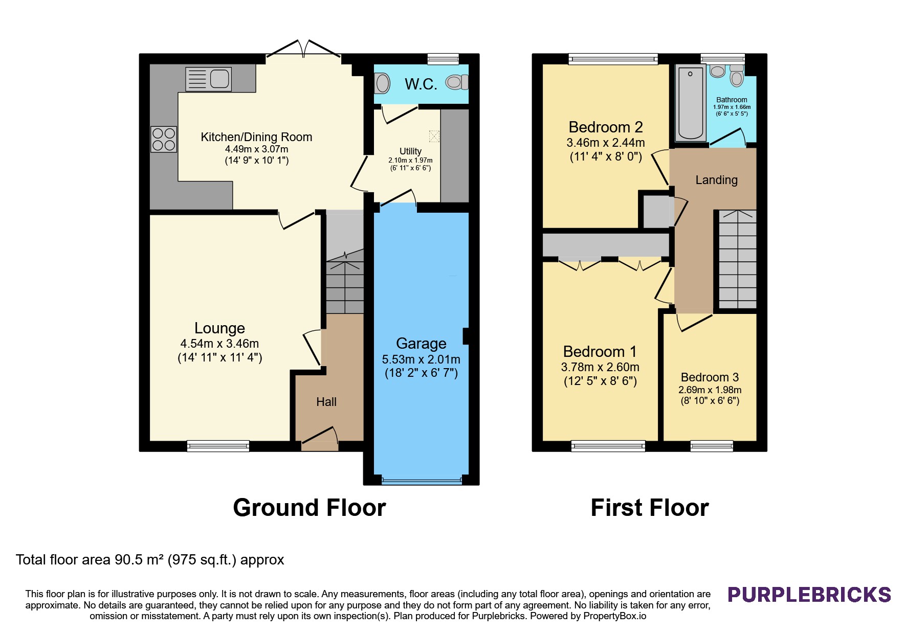 Deepdene Close, Cardiff floorplan