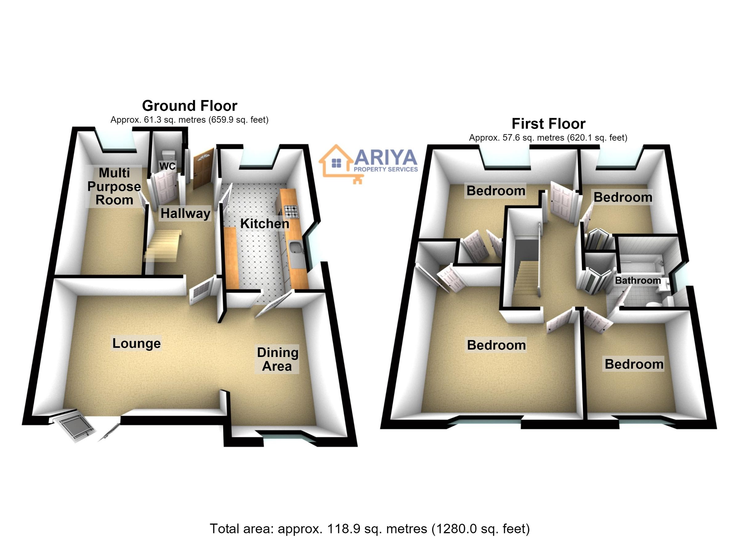 5 Beacon Close, Leicester floorplan