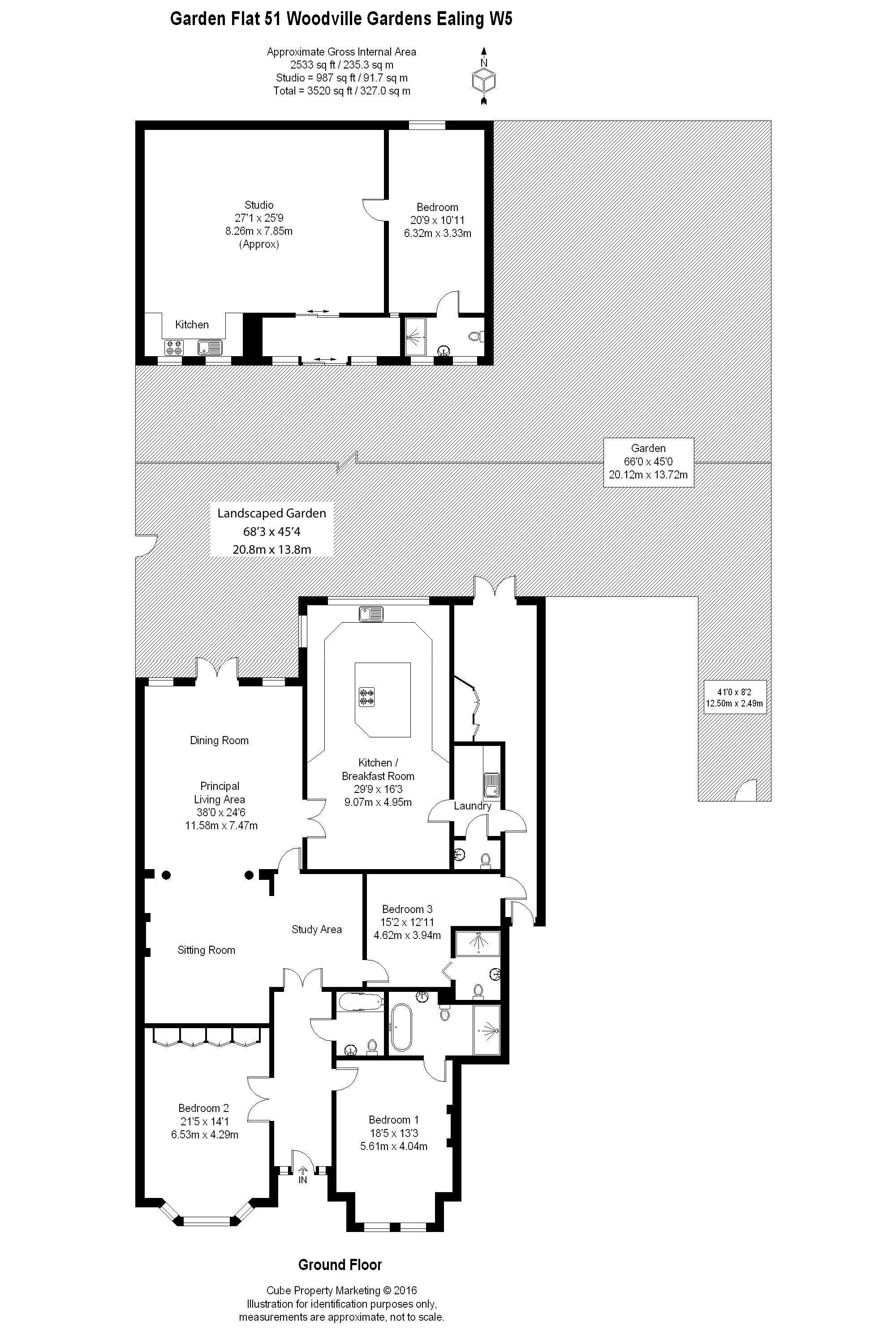 4 Bedrooms Flat to rent in Woodville Gardens, Ealing W5