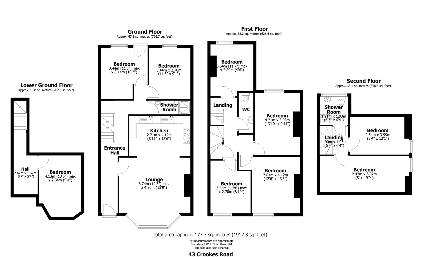Crookes Road, Sheffield floorplan