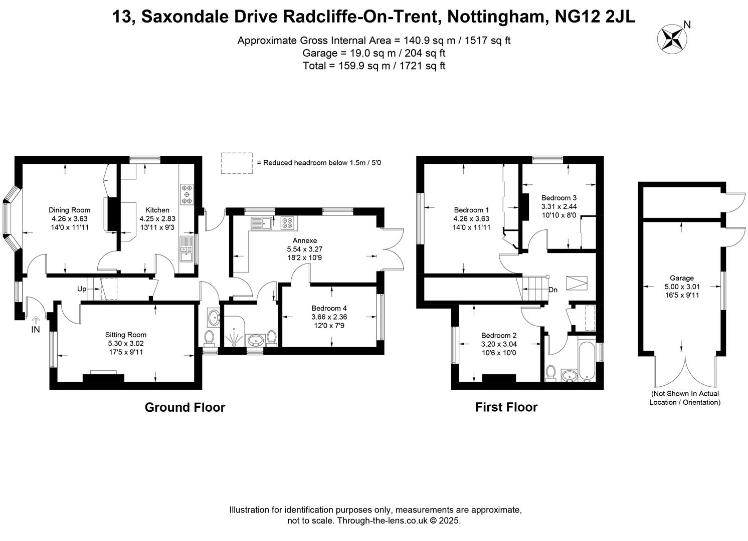 13, Saxondale Drive, Nottingham floorplan