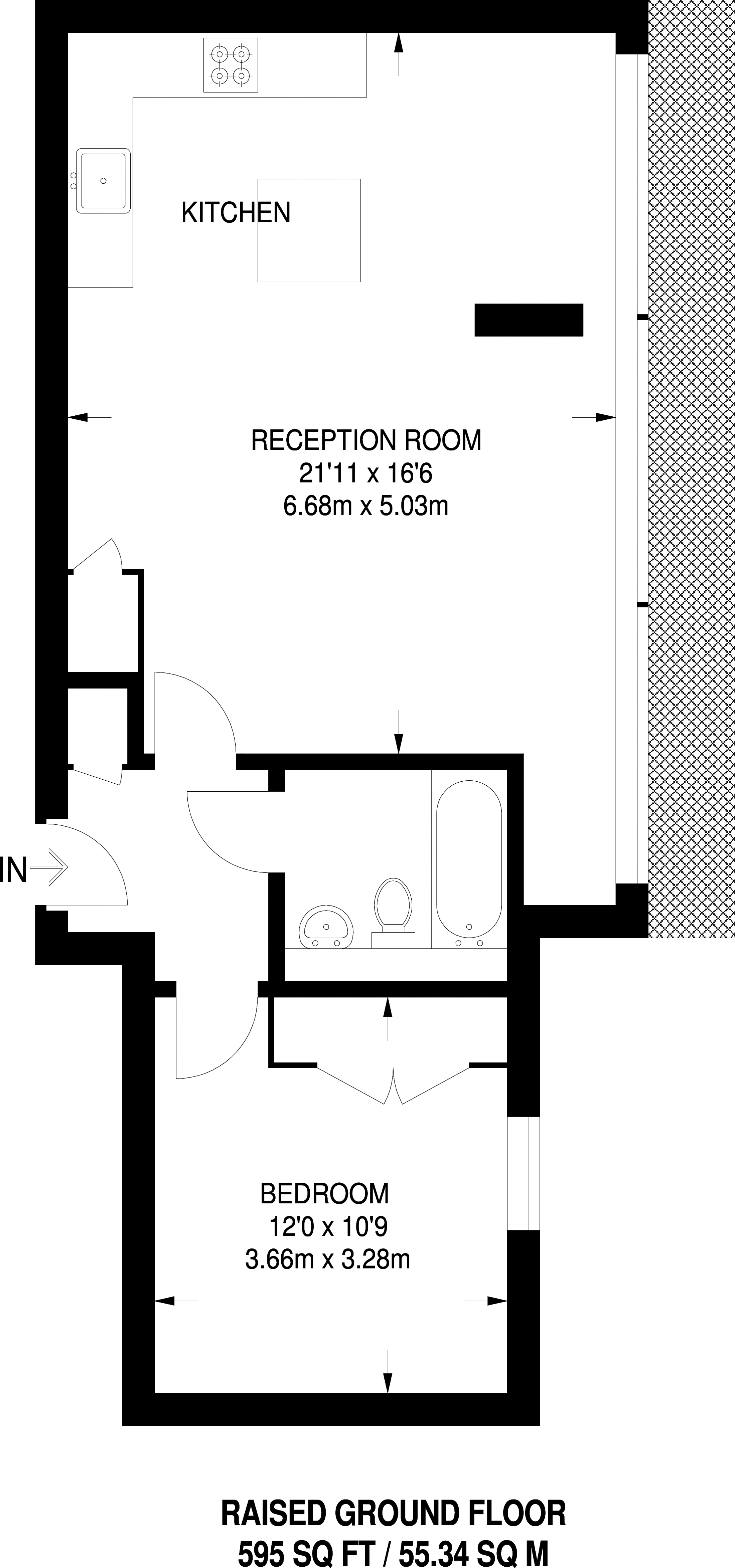 1 Bedrooms Flat to rent in Lyme Street, Camden NW1