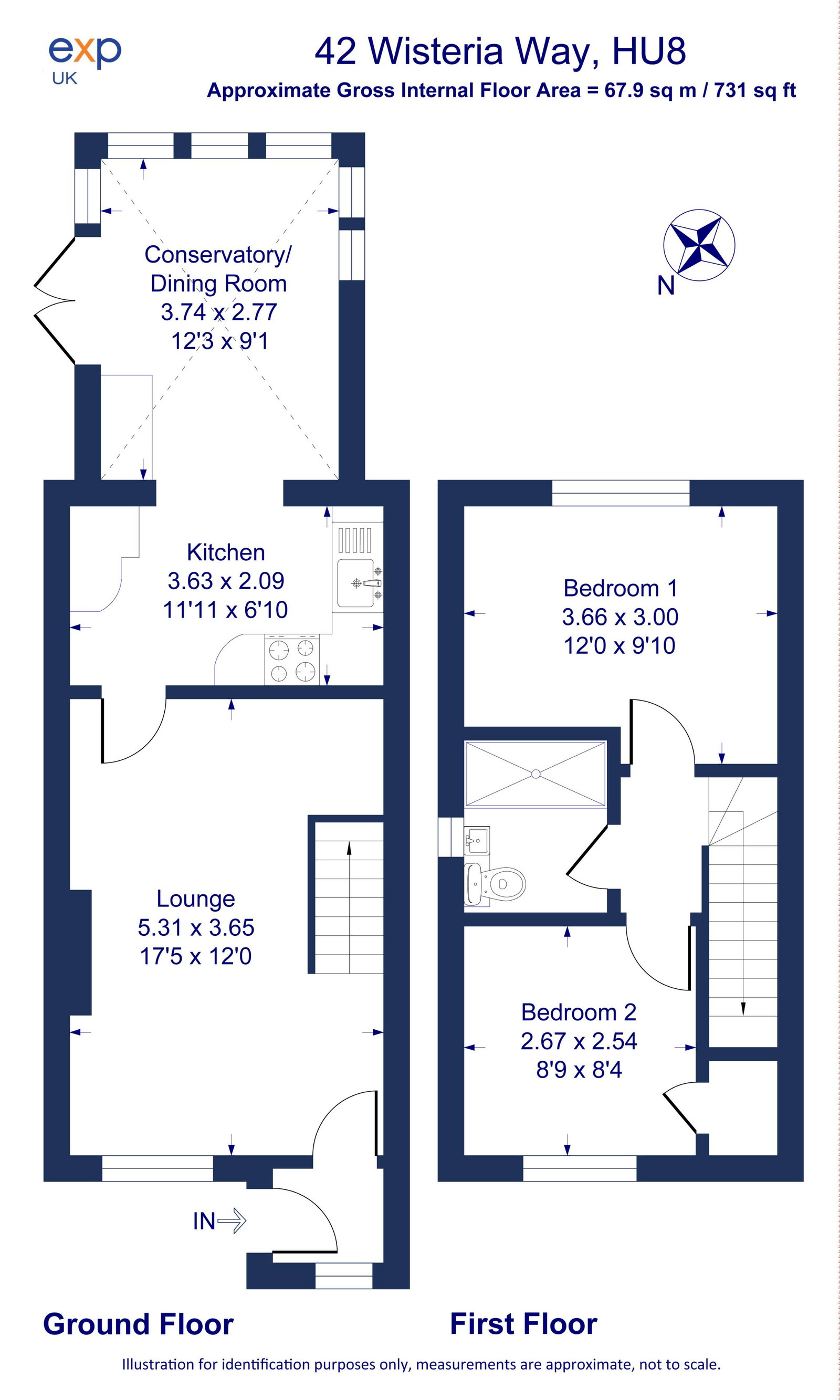 42, Wisteria Way, Hull floorplan