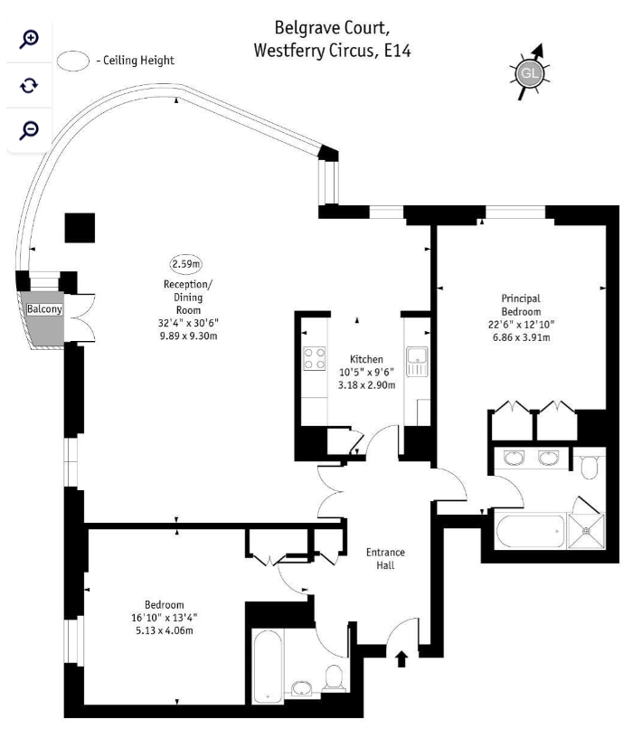 Belgrave Court, London floorplan
