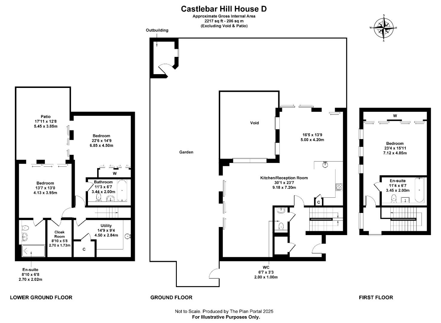 7 Bear Court, 6, Castlebar Hill, London floorplan