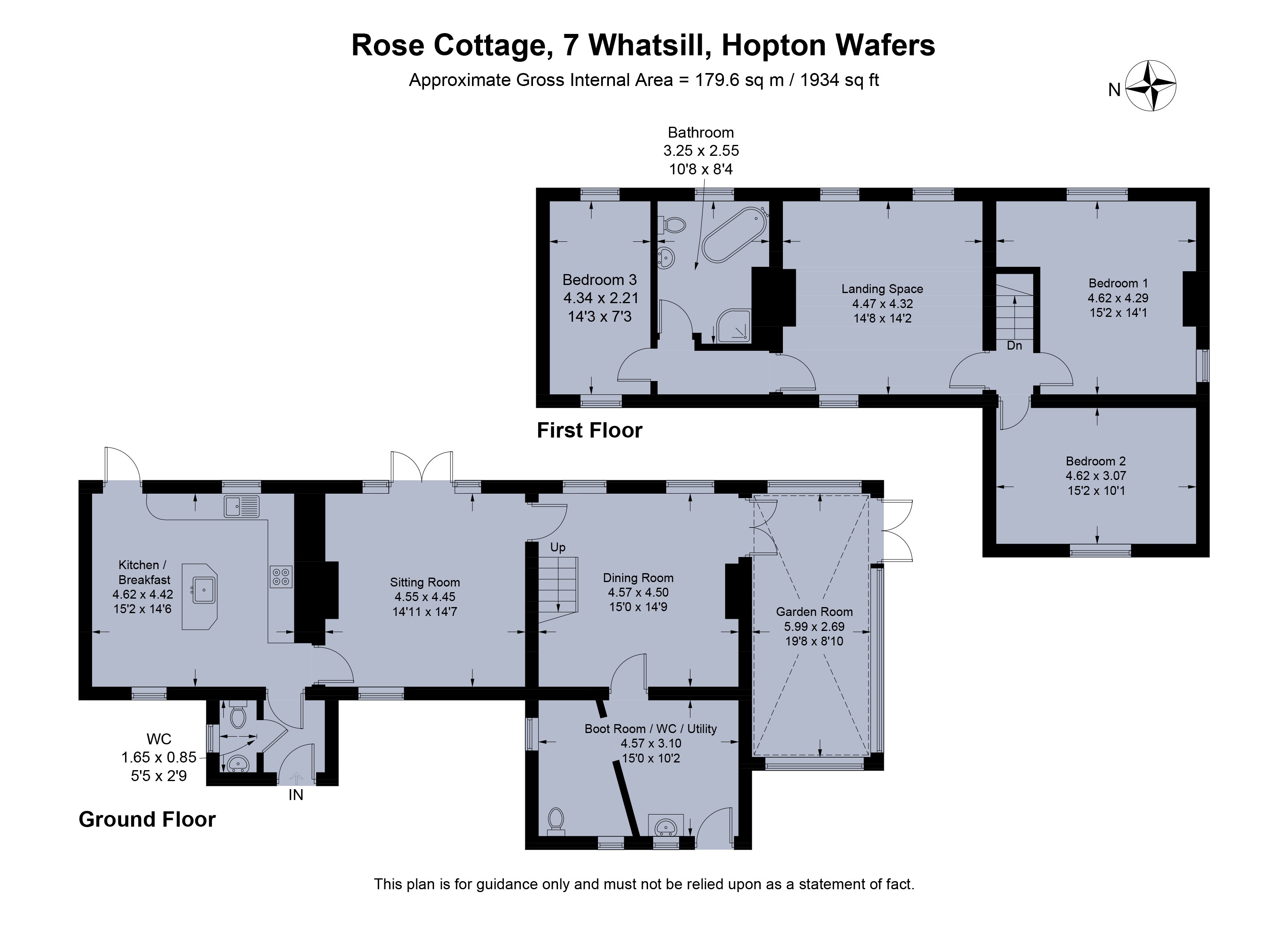Rose Cottage, 7, Whatsill, Kidderminster floorplan