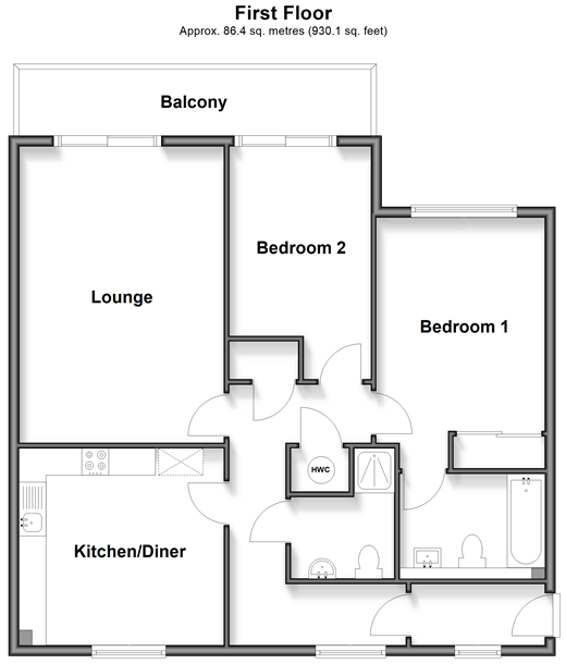 The Lakes Larkfield, Aylesford floorplan