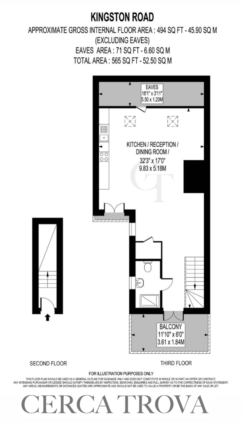 Flat 3, 403 Kingston Road, London floorplan