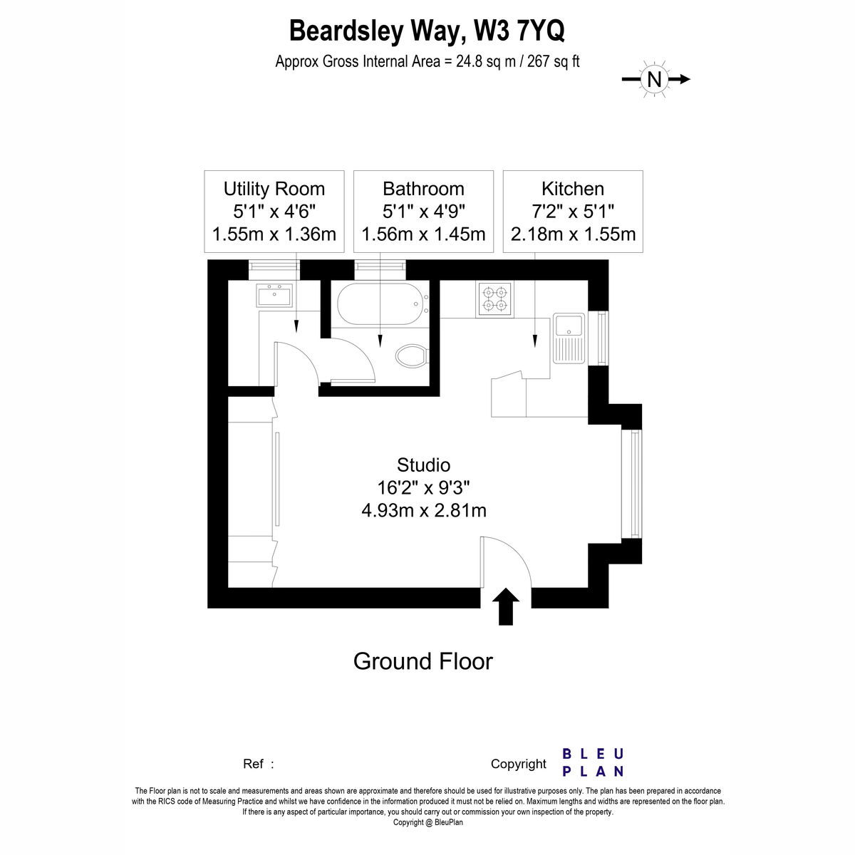 60, Beardsley Way, London floorplan