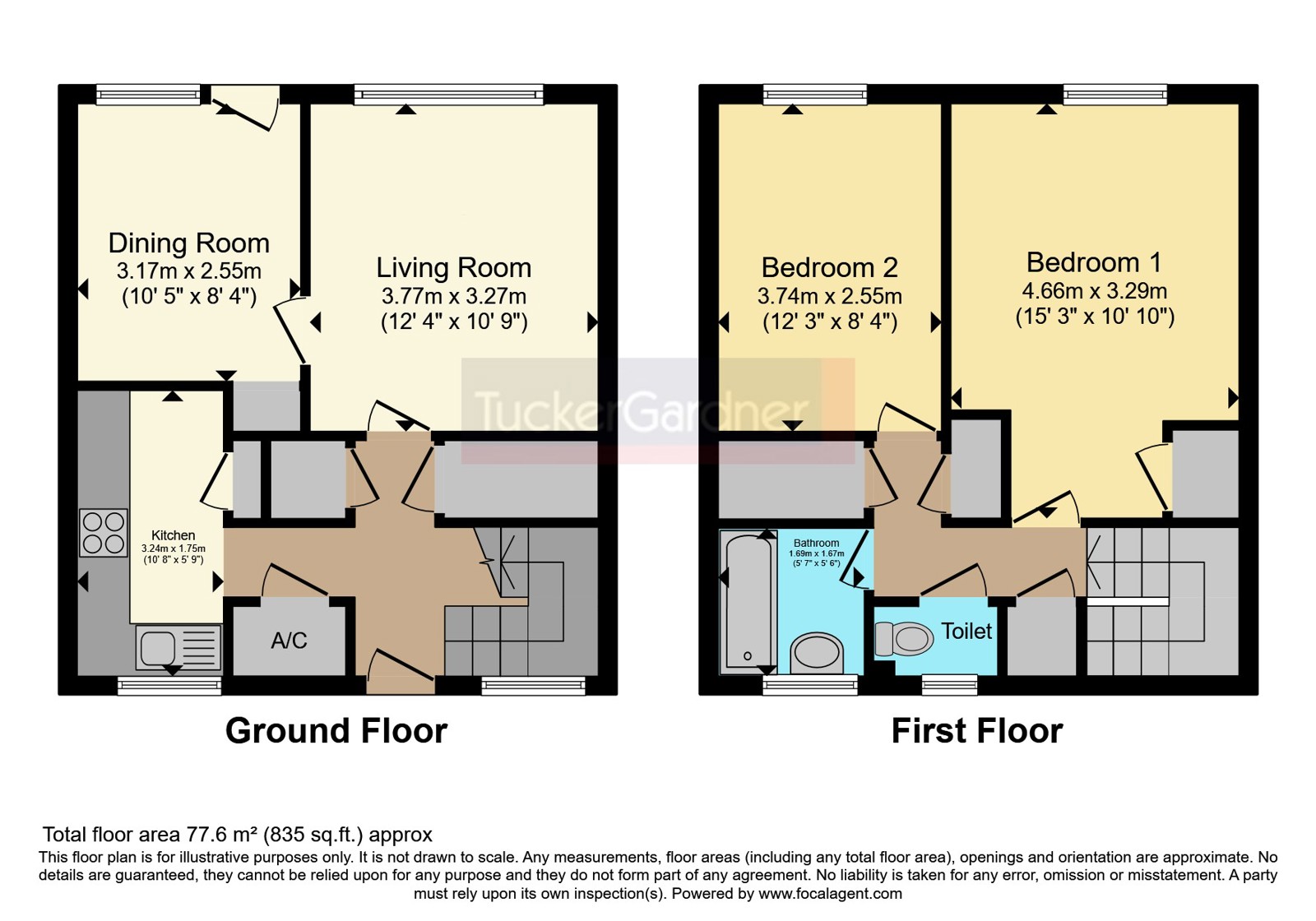 133, Hereward Close, Cambridge floorplan