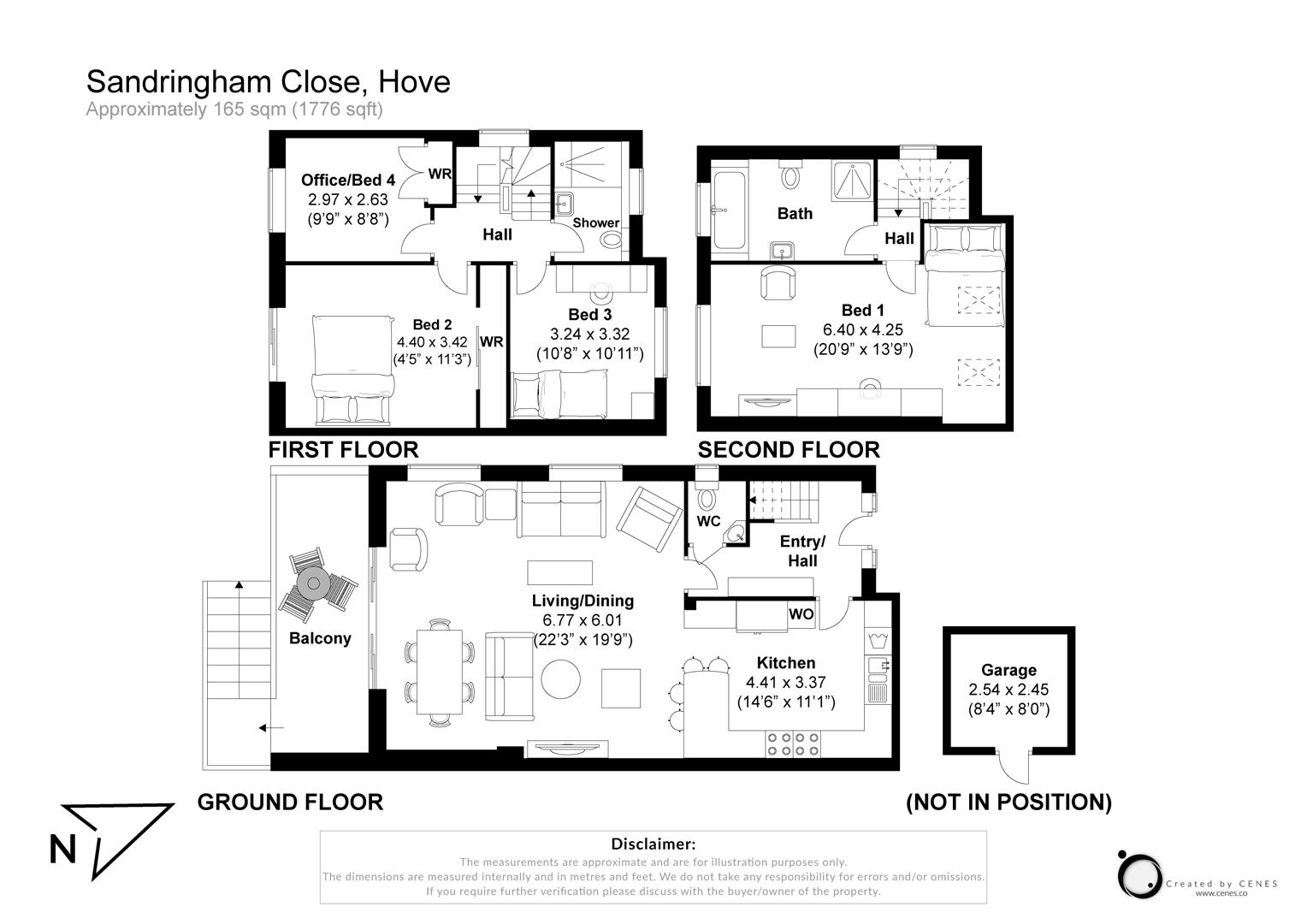 4, Sandringham Close, Hove floorplan