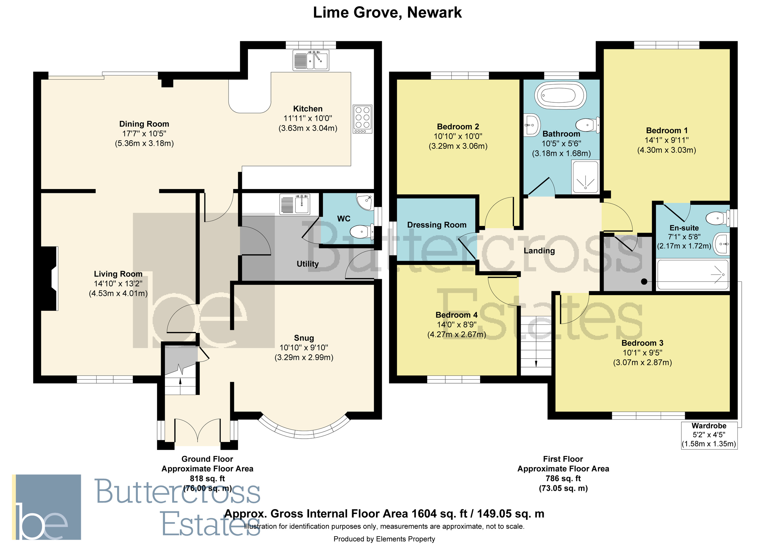 117 Lime Grove, Newark floorplan