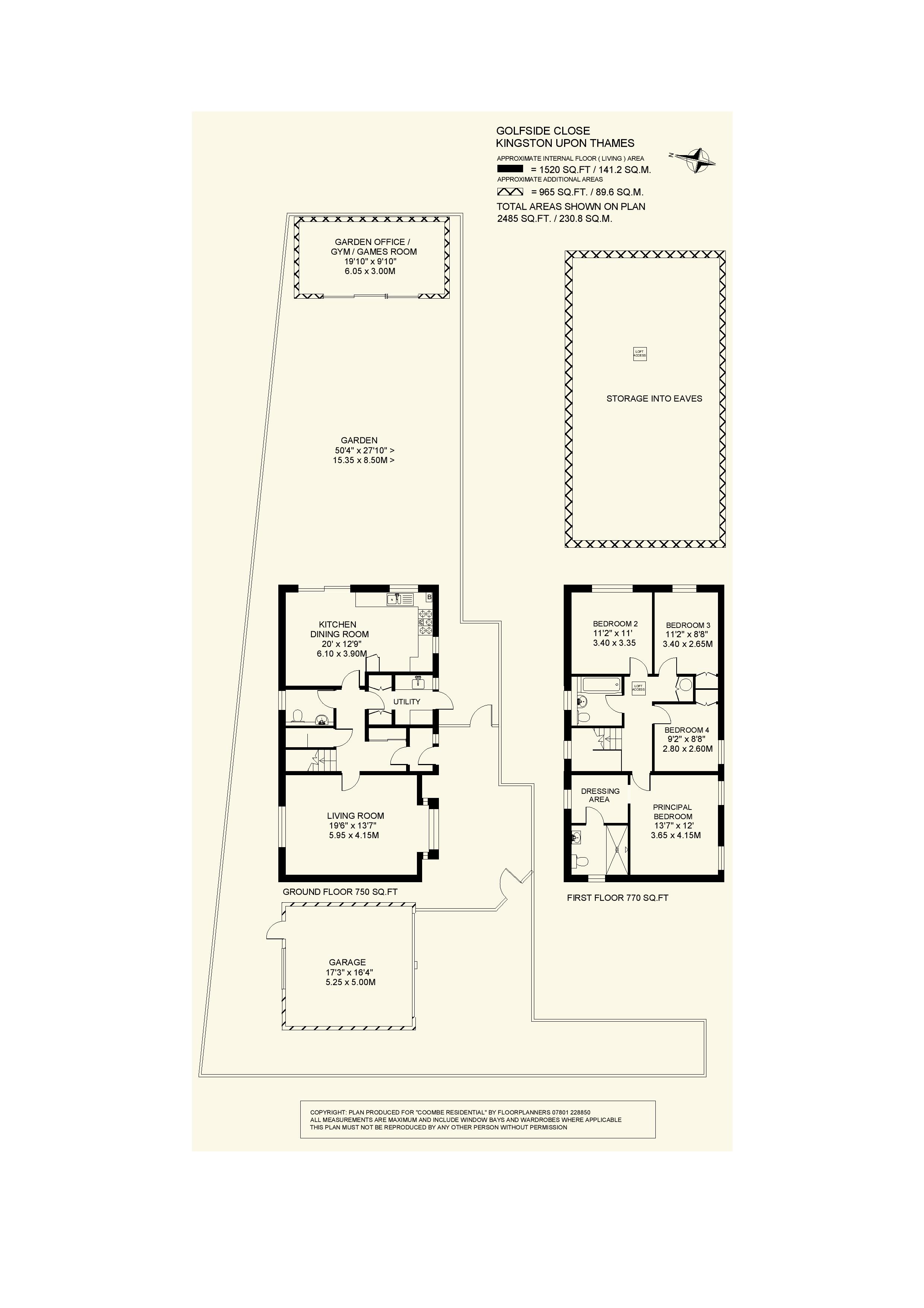 9, Golfside Close, Surrey floorplan