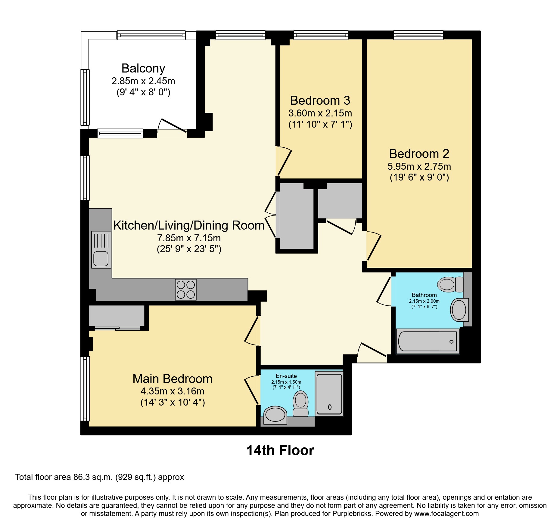 Flat 1402/Teal Point, 8 Drydock Square, Barking floorplan