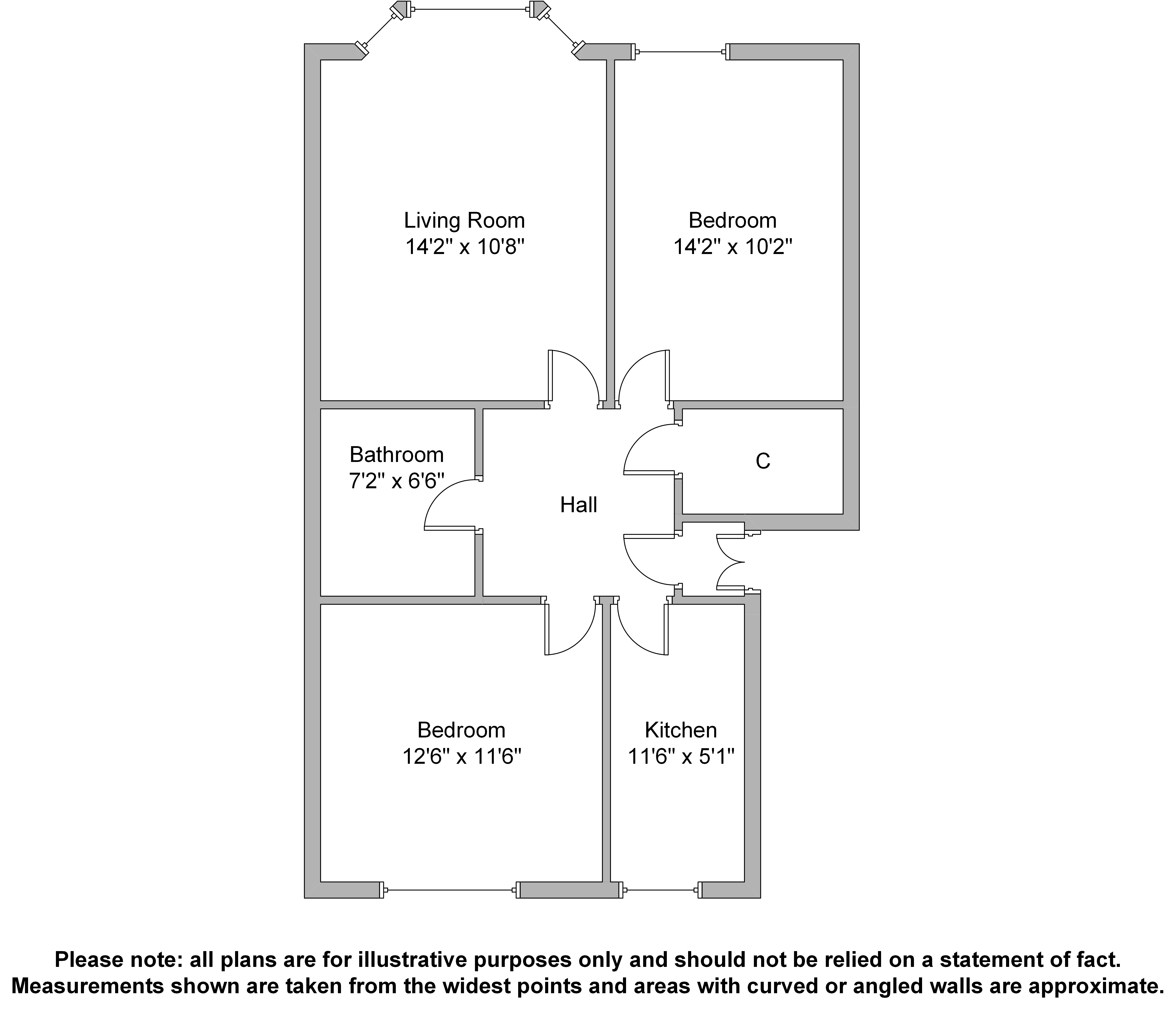 11C,, Strathblane Road, Glasgow floorplan