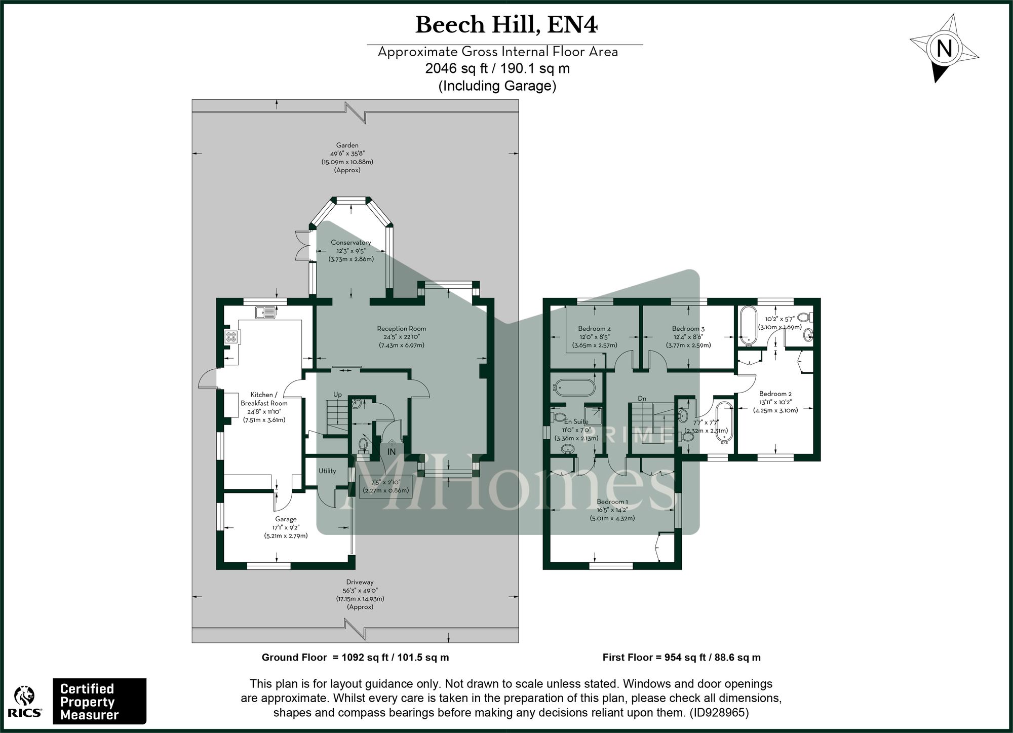 40 Beech Hill, Barnet floorplan